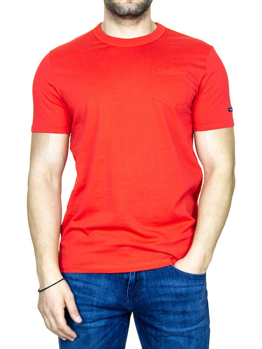 Tom Tailor Men's Short Sleeve T-shirt Red 1024570-15220