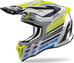 Airoh Strycker Shaded Grey/Yellow Gloss Motorradhelm Motocross 1310gr