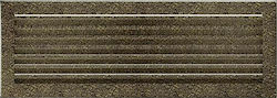 Kratki Fresh Ορθογώνια Περσίδα Τζακιού 49x17cm Χρυσή