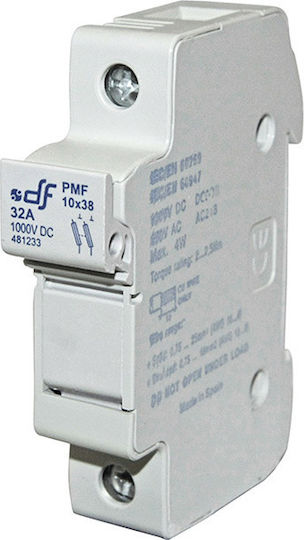 Adeleq Disconnect Switch Electrical Panel Single Pole 32A for 10x38mm Fuses 88-9132