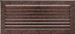 Kratki Rectangular Fireplace Air Shutter Copper 37x17cm