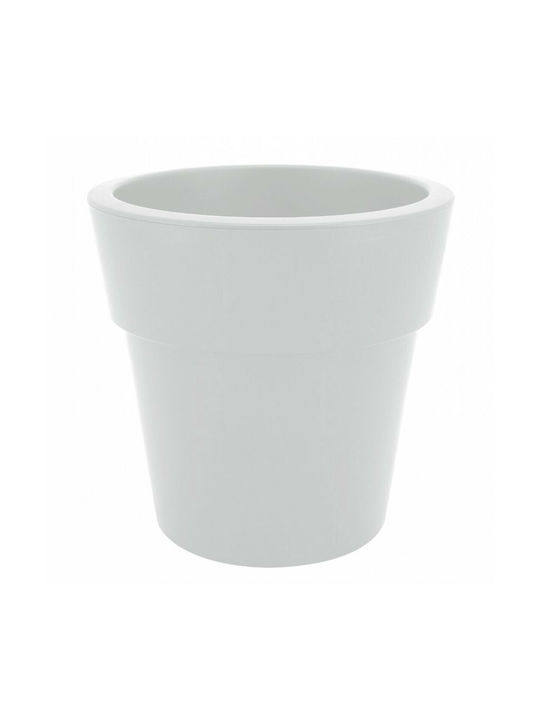 Viomes Linea 881 Flower Pot 25x34cm in White Color