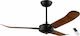 Eglo HOI AN Ceiling Fan 137cm Brown / Black
