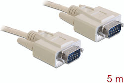DeLock Serielles PS/2-Kabel 9-poliger Stecker M/9-poliger Stecker Länge 5m