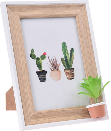 JK Home Decoration Mit Gastroula Bilderrahmen Hölzernes mit Weißem Rahmen