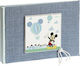 Parisis Mickey Retro Blue Guest Book Made of Cardboard from