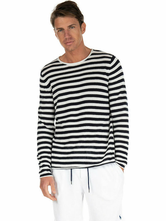 Jack & Jones Men's Long Sleeve Sweater Black / White