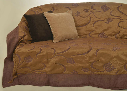Silk Fashion 5178 Σετ Ριχτάρια 3τμχ Chenille Μωβ