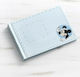 Parisis Handgefertigtes Gästebuch Mickey Prince Blau aus Pappe NBE225