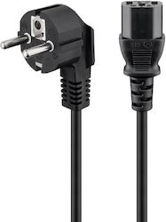 Goobay Schuko - IEC C13 Cable 5m Μαύρο 51320