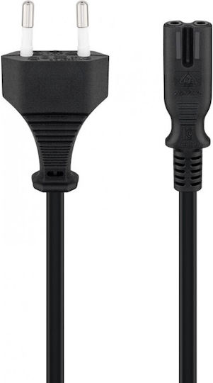 Goobay Euro - IEC C7 Cable 1.5m Μαύρο 50084