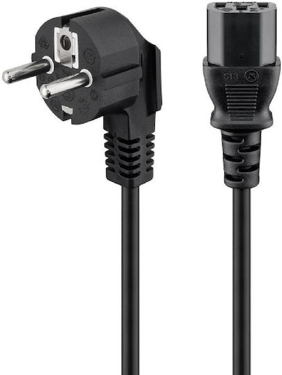 Goobay Schuko - IEC C13 Cable 1.5m Μαύρο 68604