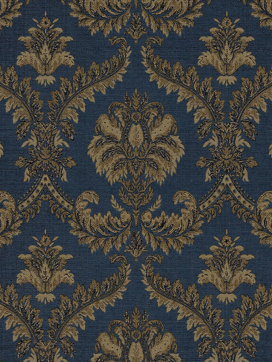 Wallpaper Damaschi Vinyl Blue L1005xW53cm