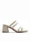 Sheer65 Leather Women's Sandals In White Colour