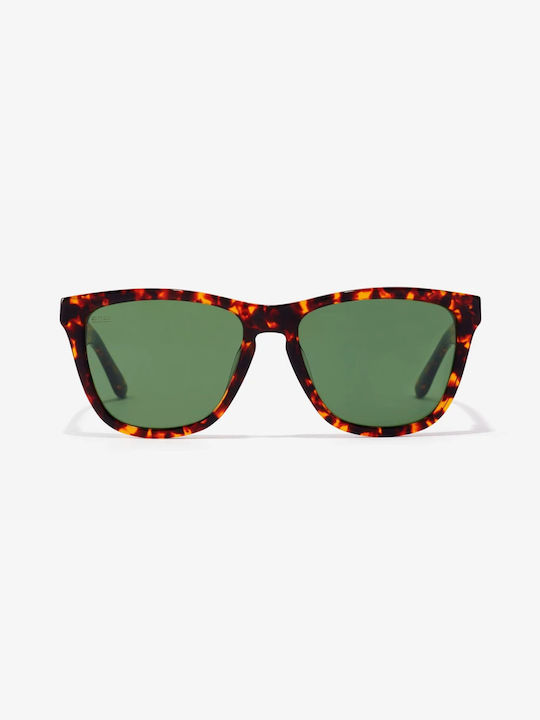 Hawkers One X Sunglasses with Brown Tartaruga Plastic Frame and Green Lens HONE20CEX0