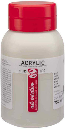 Royal Talens Art Creation Acrylic Ακρυλικό Χρώμα Ζωγραφικής Silver 800 750ml