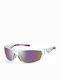 Polaroid Men's Sunglasses with Transparent Acetate Frame and Purple Polarized Mirrored Lenses PLD 7029/S 141/AI