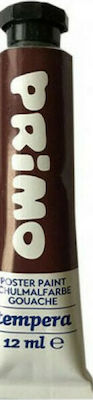 Primo Tempera Tempera Colour Paint Tube 12ml Brown 790