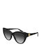Gucci Damentragen Sonnenbrille mit Schwarzem Horn umrandetem Rahmen und Grauer Verlaufsfarbe Gläser GG0877S 001