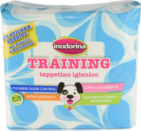 Inodorina Hundewindeln Trainingsscented mit Klebstoff 60x60 10 Stück 60x60cm 10Stück
