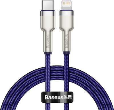 Baseus Cafule Metal Braided USB-C to Lightning Cable 20W Purple 1m (CATLJK-A05)