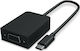Microsoft Μετατροπέας USB-C male σε VGA female 1τμχ HFR-00009
