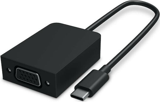 Microsoft Μετατροπέας USB-C male σε VGA female 1τμχ HFR-00009