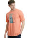 BodyTalk 1211-952528 Men's Short Sleeve T-shirt Orange 1211-952528-00332