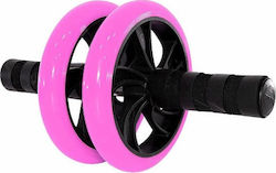 Superboost Abdominal Wheel Pink with Anti-Slip Handles