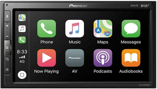 Pioneer SPH-EVO62DAB Ηχοσύστημα Αυτοκινήτου Universal 2DIN (Bluetooth/USB/AUX) με Οθόνη Αφής 6.8"