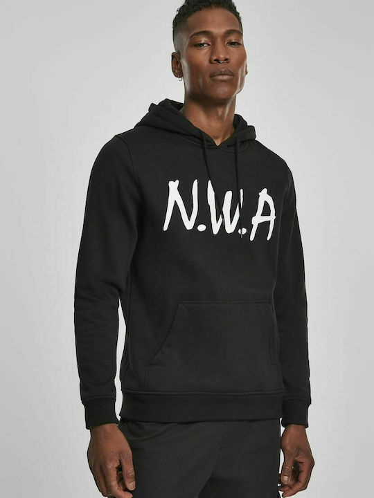 Mister Tee MT293 Men's Sweatshirt with Hood and Pockets Black MT293-00007