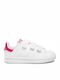 Adidas Παιδικά Sneakers Originals Stan Smith Cf με Σκρατς Cloud White / Cloud White / Bold Pink