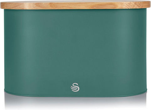 Swan Nordic Cutie de pâine cu capac Metalic Verde 35.5x20x20.8cm