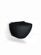 Bianco Ceramica Remo Rimless Wall-Mounted Toilet that Includes Slim Soft Close Cover Black