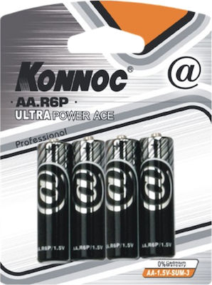 Konnoc Ultra Power ACE Μπαταρίες Zinc AA 1.5V 4τμχ