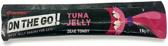 Pet Interest On The Go Cat Treats with Tuna Tuna Jelly for Adult Cats 15gr