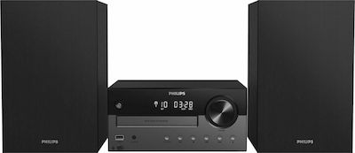 Philips Ηχοσύστημα 2.0 TAM4505 60W με CD / Digital Media Player και Bluetooth Μαύρο