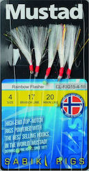 Mustad Cl-Rig 15 Artificial Bait Sabiki Rigs 8cm White