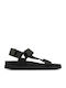 Sunder Range Leder Herrensandalen in Schwarz Farbe