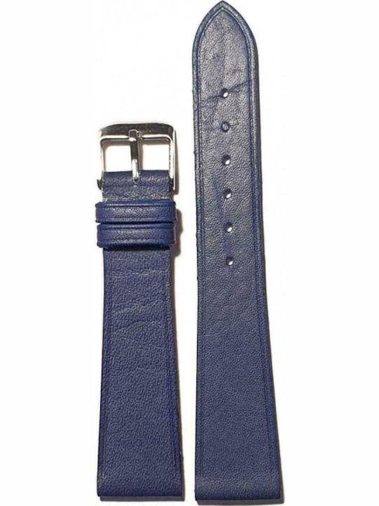 Tzevelion 103/56 Δερμάτινο Λουράκι Μπλε 14mm