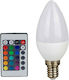 Diolamp Bec Smart LED 4W pentru Dulie E14 și Formă C37 RGBW 300lm