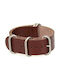 Strap ZULU 5RZ7L Leather Brown 22mm