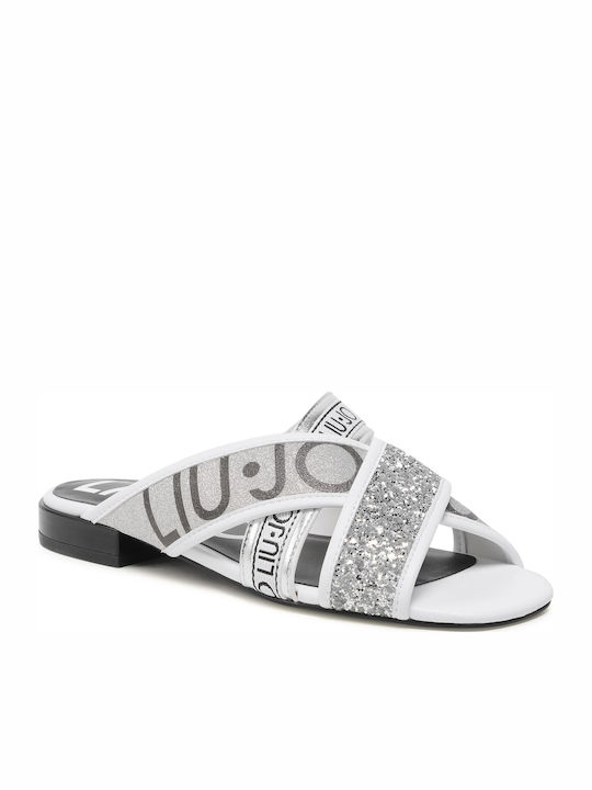 Astra Women's Flat Sandals in Silver Color