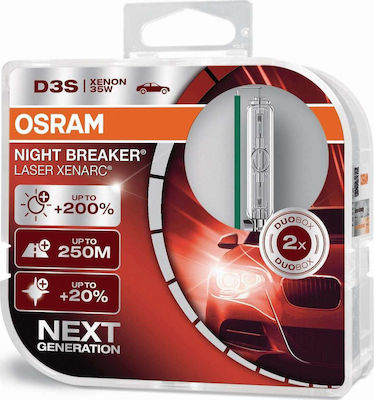 Osram Lămpi Autoturismului Xenarc Night Breaker Laser D3S Xenon 35W 2buc