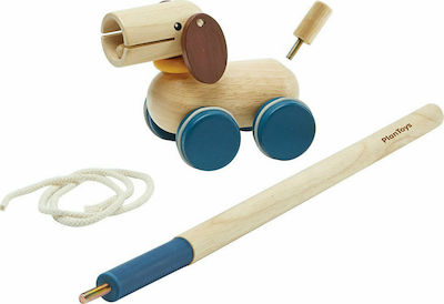 Plan Toys Κουταβάκι που Κινείται από Ξύλο με Ήχους για 10+ Μηνών