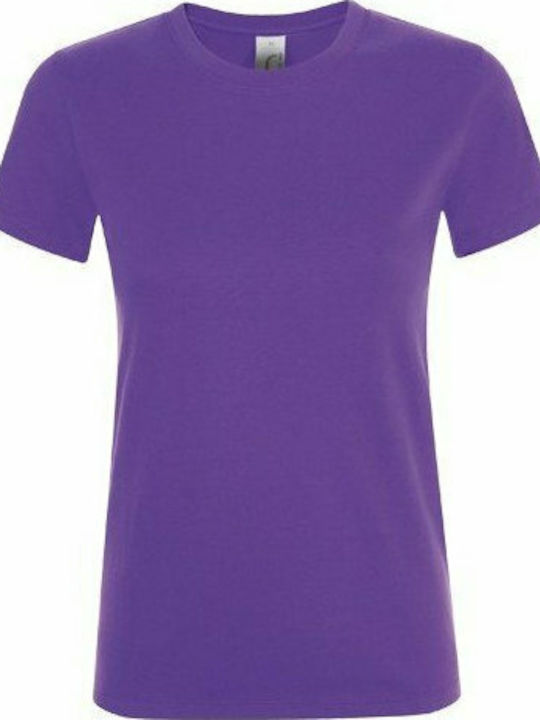 Sol's Regent Γυναικείο Διαφημιστικό T-shirt Κοντομάνικο Dark Purple