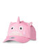 Affenzahn Kids' Hat Jockey Fabric Μονόκερος Pink Medium