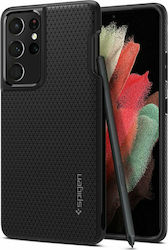 Spigen Liquid Air Pen Edition Silicone Back Cover Durable Matte Black (Galaxy S21 Ultra 5G)