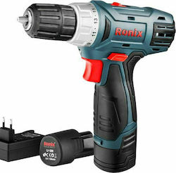 Ronix R8012 Δραπανοκατσάβιδο Μπαταρίας 12V 2x1.5Ah