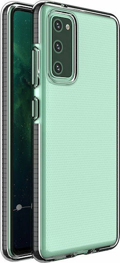 Hurtel Spring Case Back Cover Σιλικόνης 1mm Μαύρο (Galaxy S20 FE)
